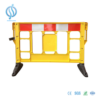 Barrera Plástica Tráfico Amarillo 1,5m